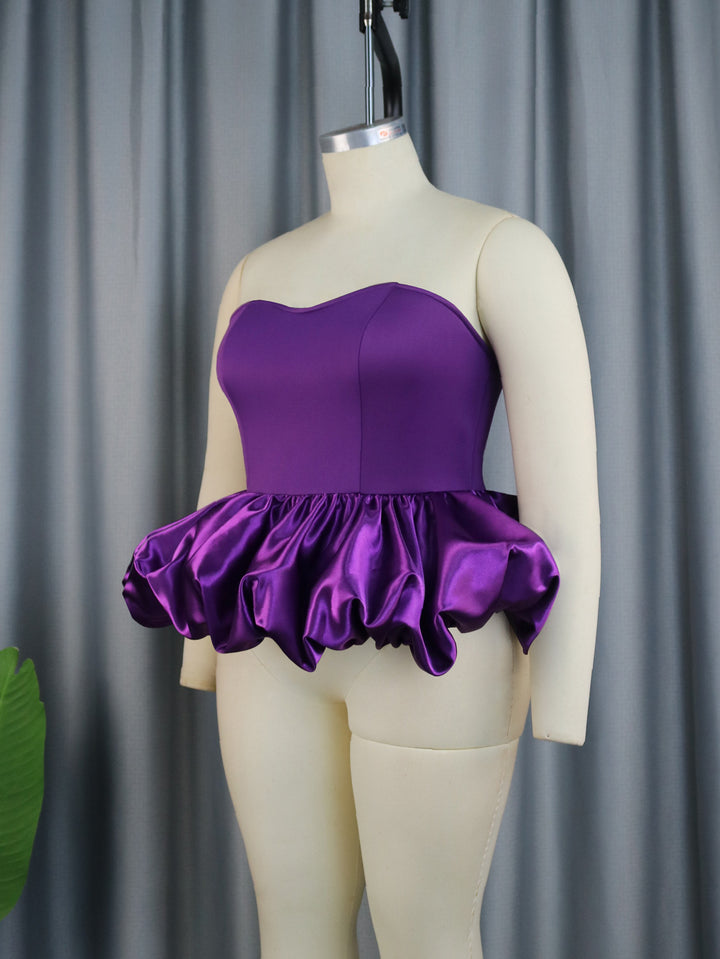 Damen Trendy Bustier mit Rüschenabschluss Echo Archiv