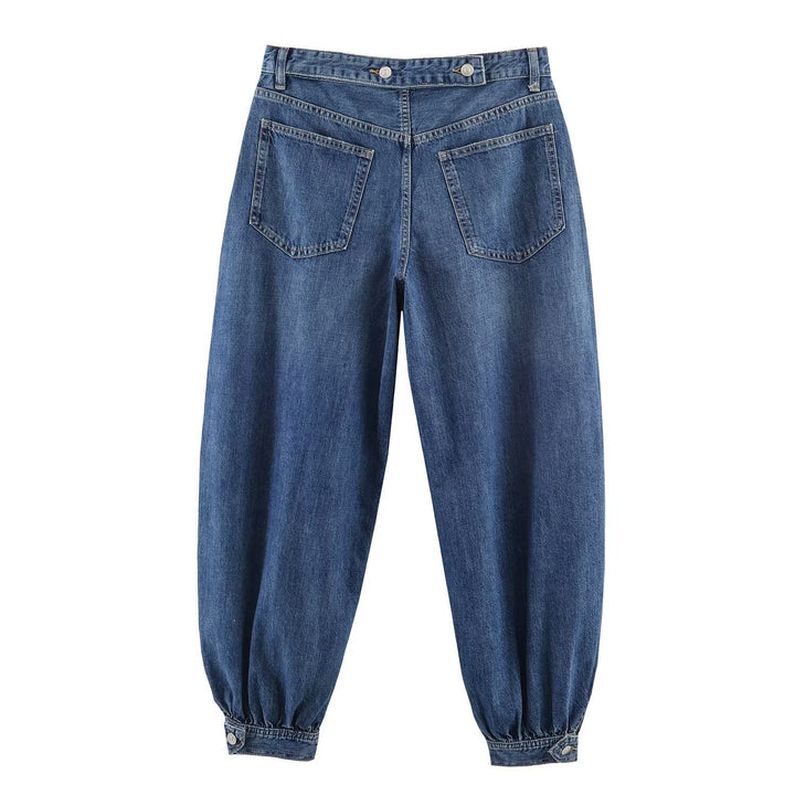 Damen Tapered Jeans mit elastischem Bündchen und bequemer Passform Echo Archiv
