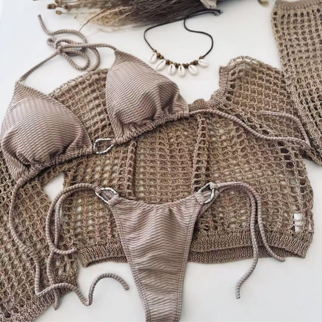 Damen luxuriöses Häkel-Bikini-Set Echo Archiv