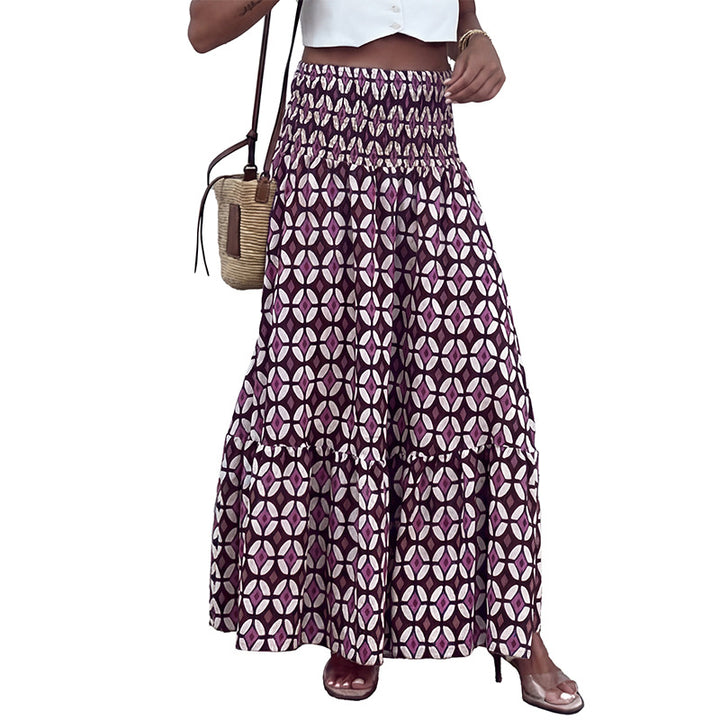 Damen Eleganter Maxirock im Ethno-Design Echo Archiv