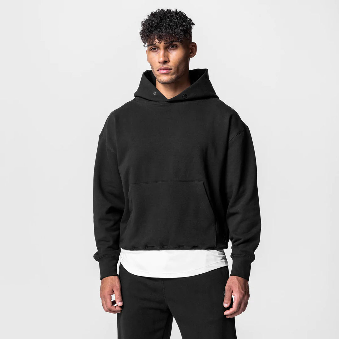 Herren lässiger Hoodie mit Kängurutasche Echoarchiv