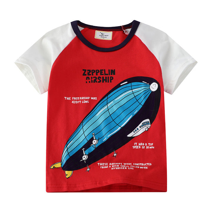 Jungen T-Shirt mit Zeppelindruck Echo Archiv