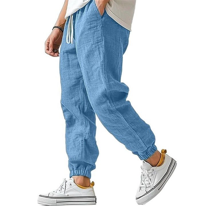 Herren Leichte und bequeme Leinen Jogginghose Echoarchiv