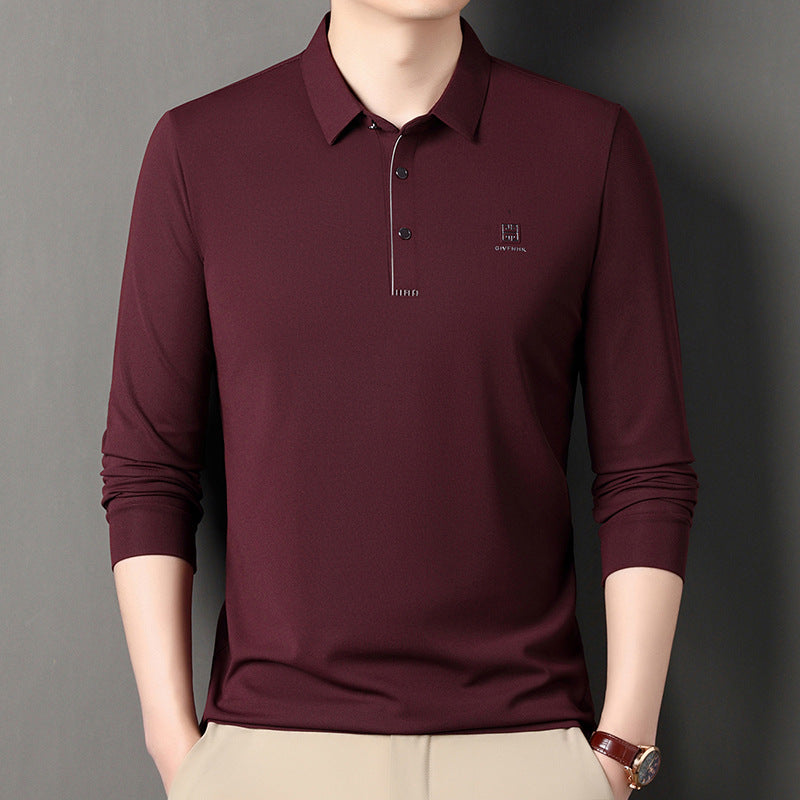 Herren sportliches Langarm Poloshirt mit innovativer Passform und feuchtigkeitsregulierendem Material Echoarchiv