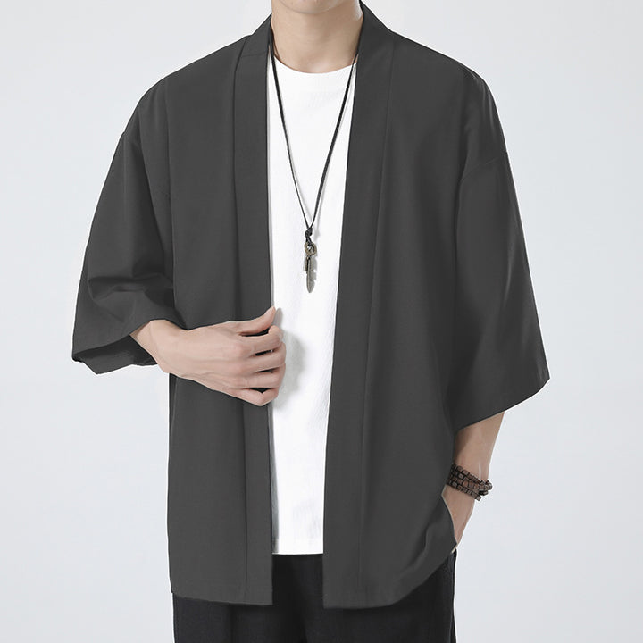 Herren nan kimonoartige Kurzarmjacke im Oversize-Schnitt Echo Archiv