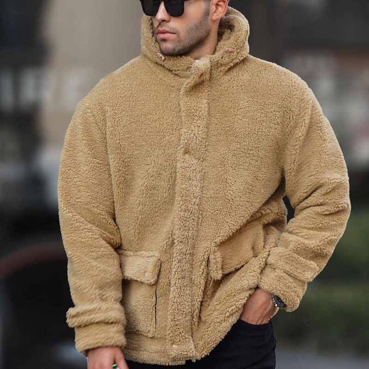 Herren kuschelige Teddyfelljacke Echoarchiv