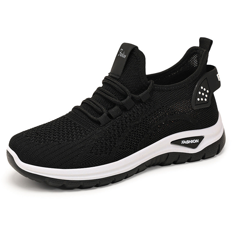 Damen nan sockenähnlicher Strick-Fit Sneaker mit elastischer Schnürung, gelochter Fersenverstärkung und dämpfender Plateau-Sohle Echo Archiv