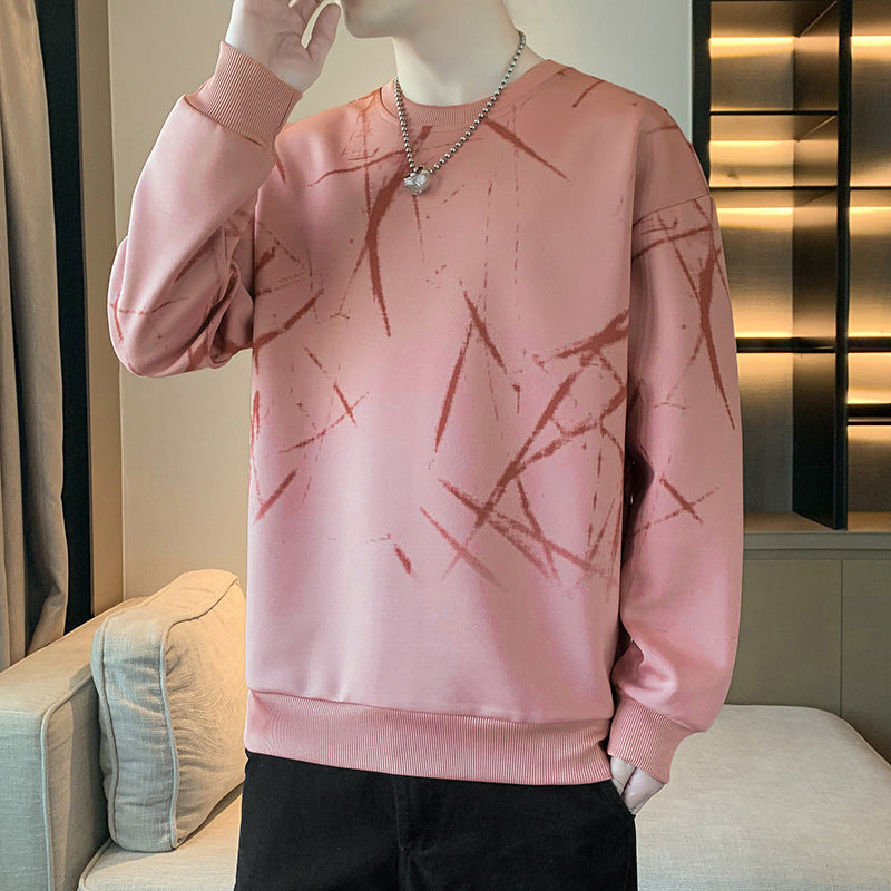 Herren Sweatshirt mit abstraktem Print, Rundhalsausschnitt und relaxed Fit Echo Archiv