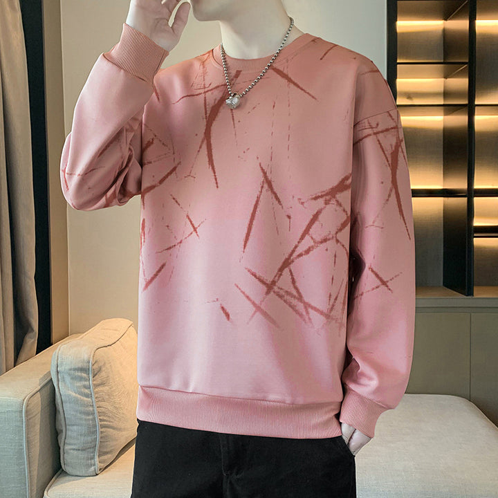 Herren Sweatshirt mit abstraktem Print, Rundhalsausschnitt und relaxed Fit Echo Archiv