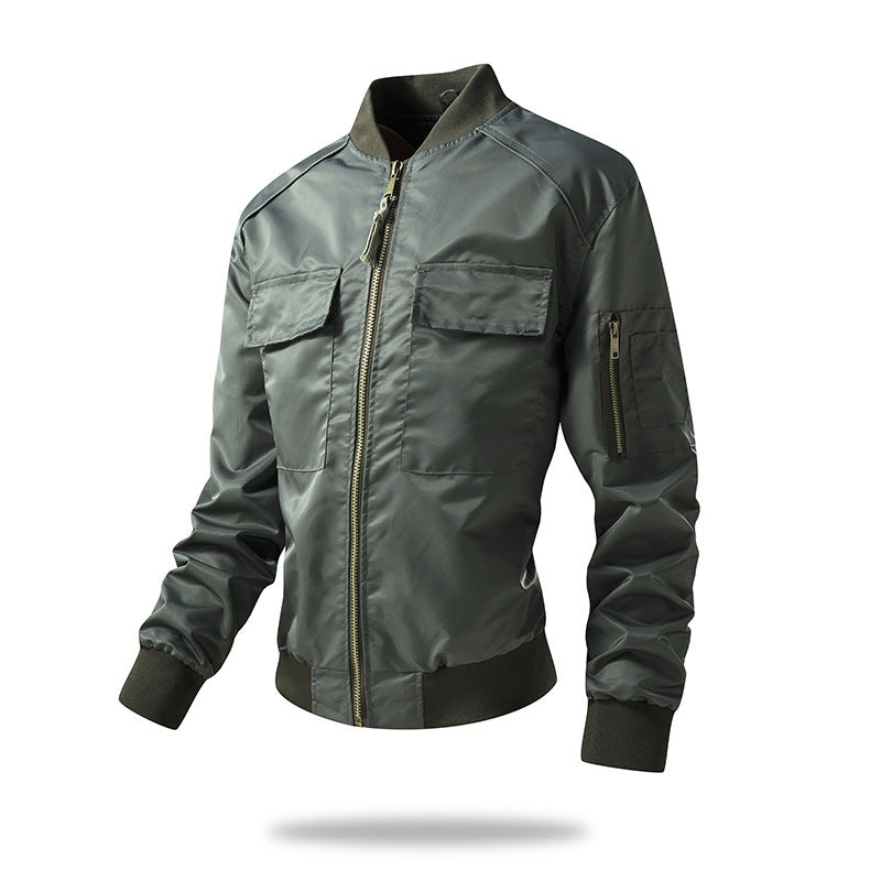 Herren militärische Bomberjacke mit praktischen Taschen und strapazierfähigem Material Echoarchiv
