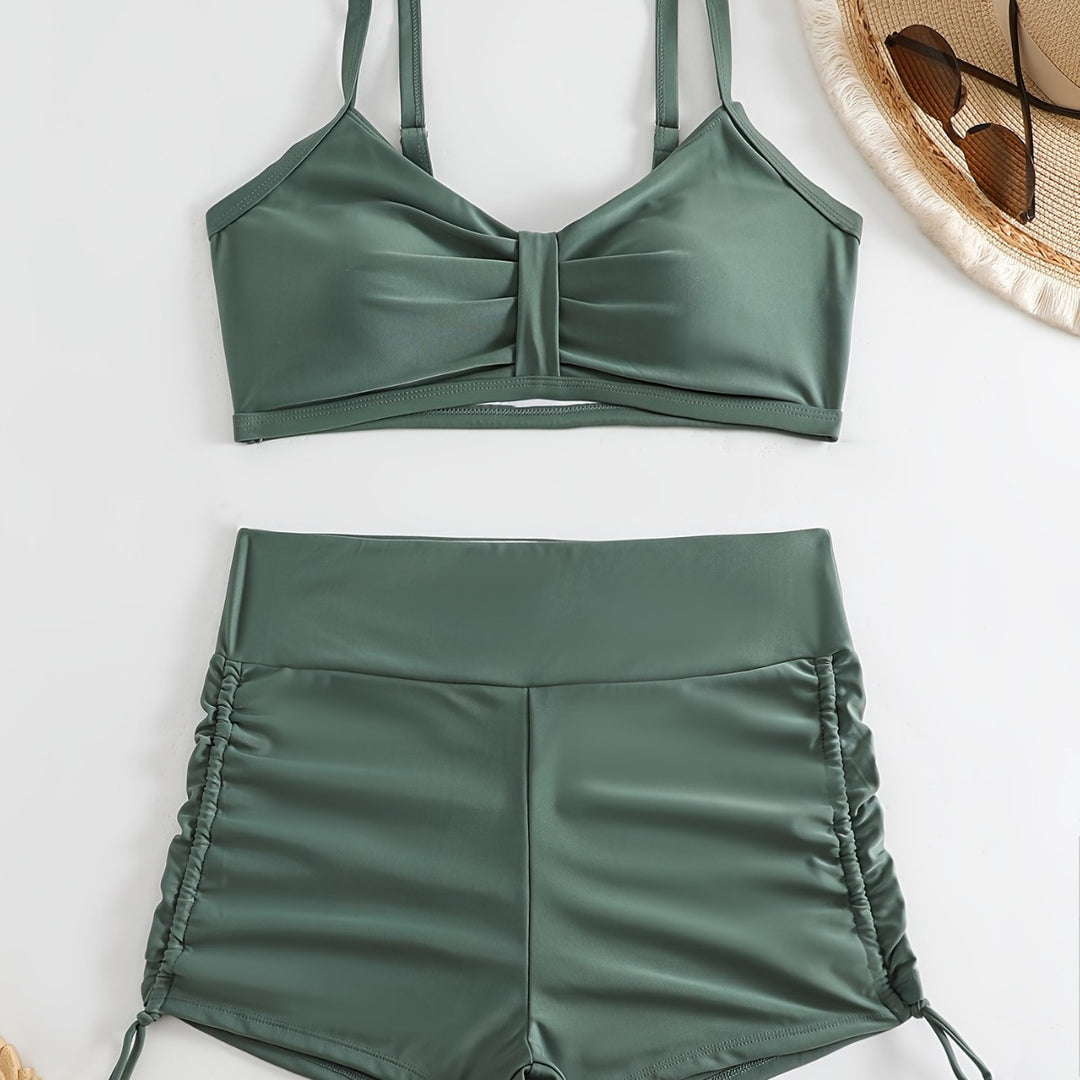 Damen Sportliches Bikini-Set mit innovativem Rüschendesign Echo Archiv