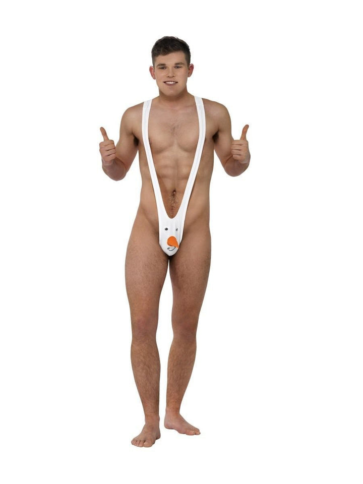 Männer Novelty Plüsch Rentier Tanga mit Geweih-Tasche