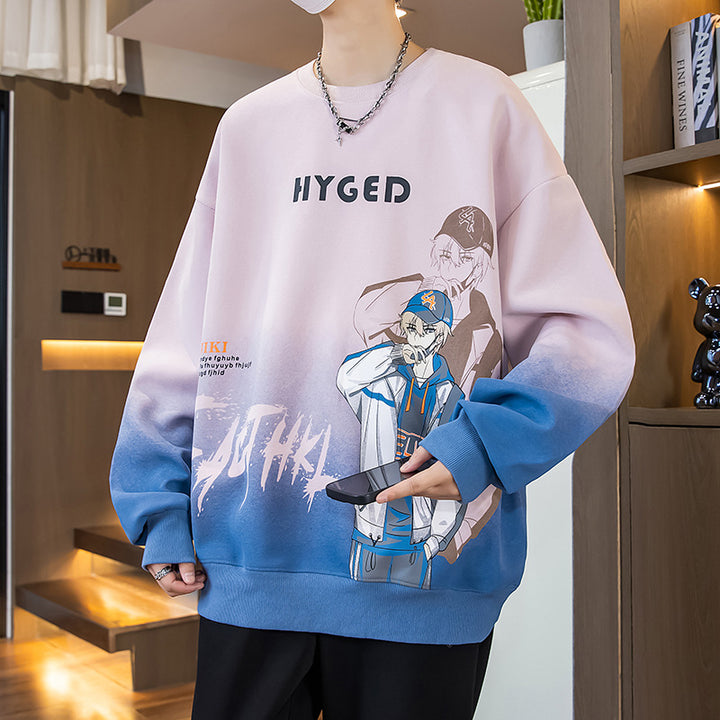 Unisex Oversized Sweatshirt mit kreativem Grafikdruck Echoarchiv