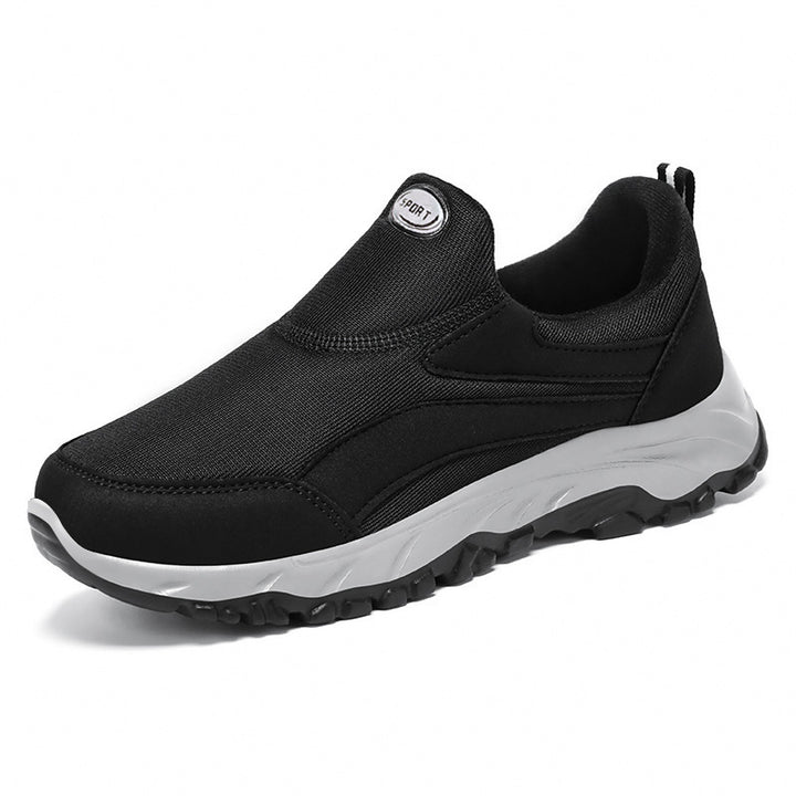 Damen nan sportlicher Slip-On Trekking-Sneaker mit atmungsaktivem Textiloberteil, elastischem Einstieg und profiliertem Outdoor-Laufsohle Echo Archiv