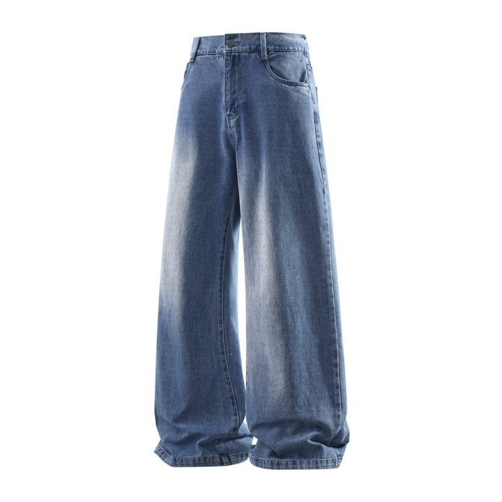Damen Weite Baggy-Jeans mit hoher Taille, extra weitem Bein und Vintage-Waschung Echoarchiv