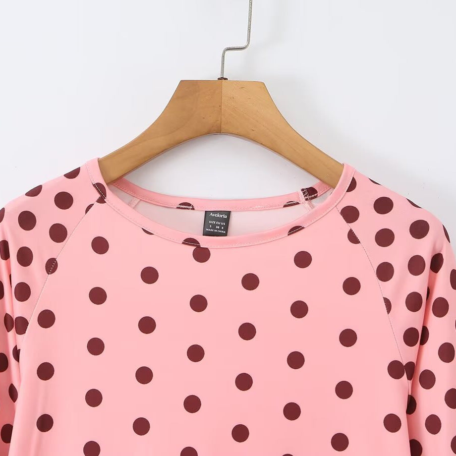 Damen Langarmshirt mit modischem Punkte-Muster Echo Archiv