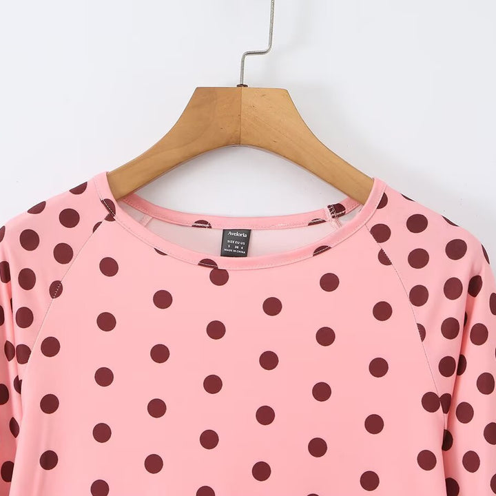 Damen Langarmshirt mit modischem Punkte-Muster Echo Archiv