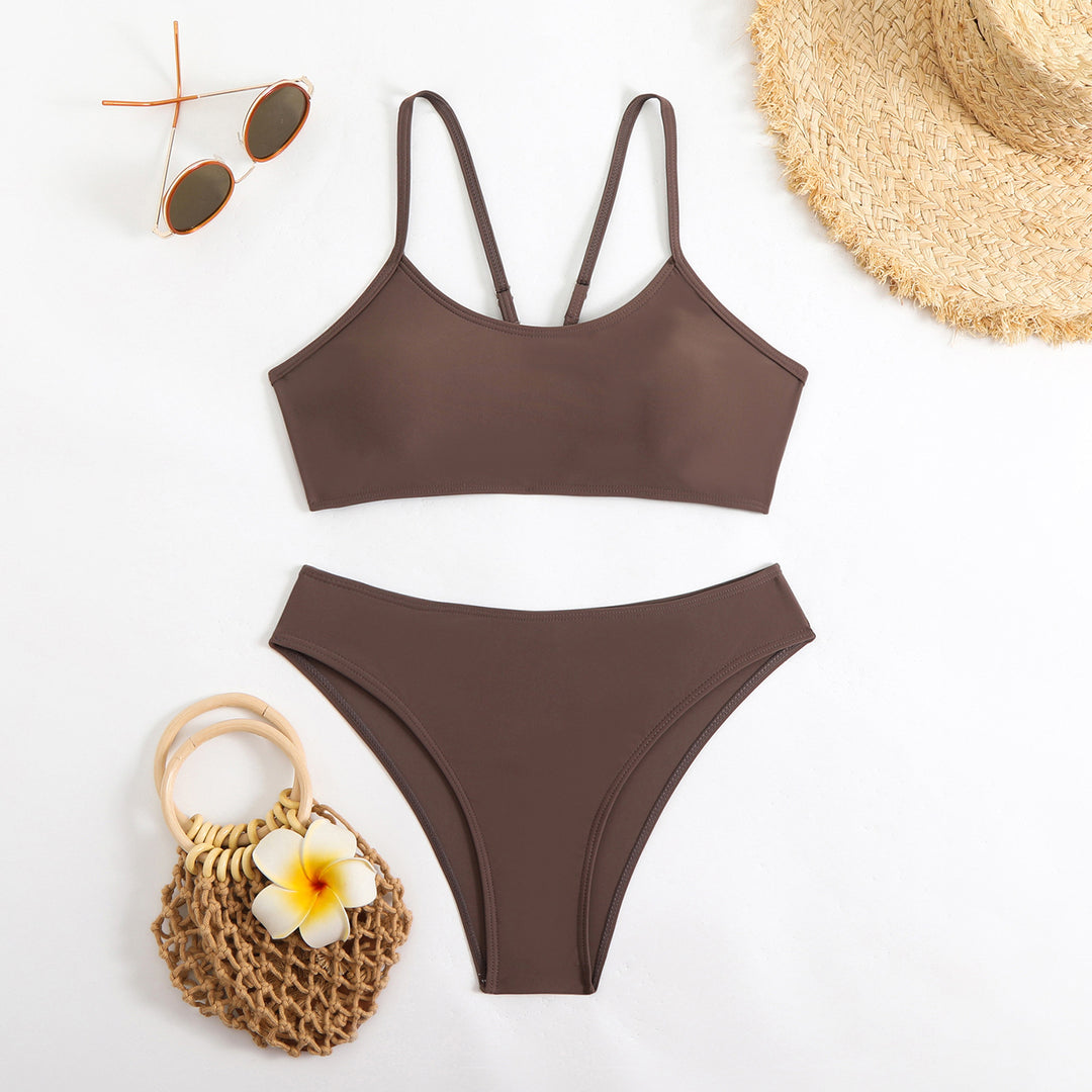 Damen Sportliches Bikini-Set mit verstellbaren Trägern Echo Archiv
