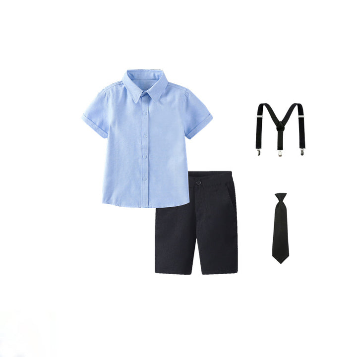 Damen festliches Hemd und Shorts Set mit Hosenträgern Echo Archiv
