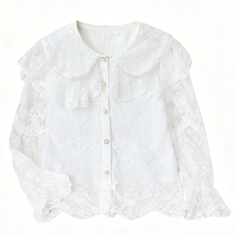 Damen elegante Spitzenbluse Echo Archiv
