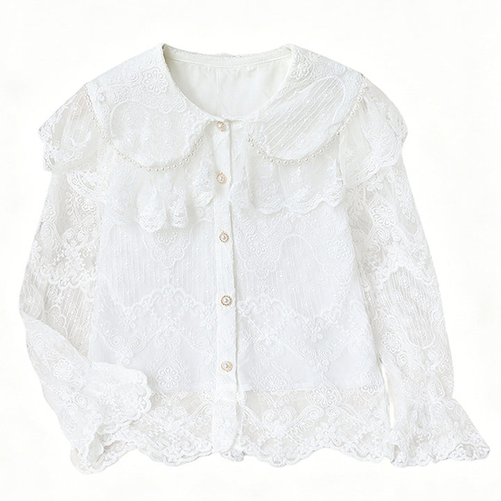 Damen elegante Spitzenbluse Echo Archiv