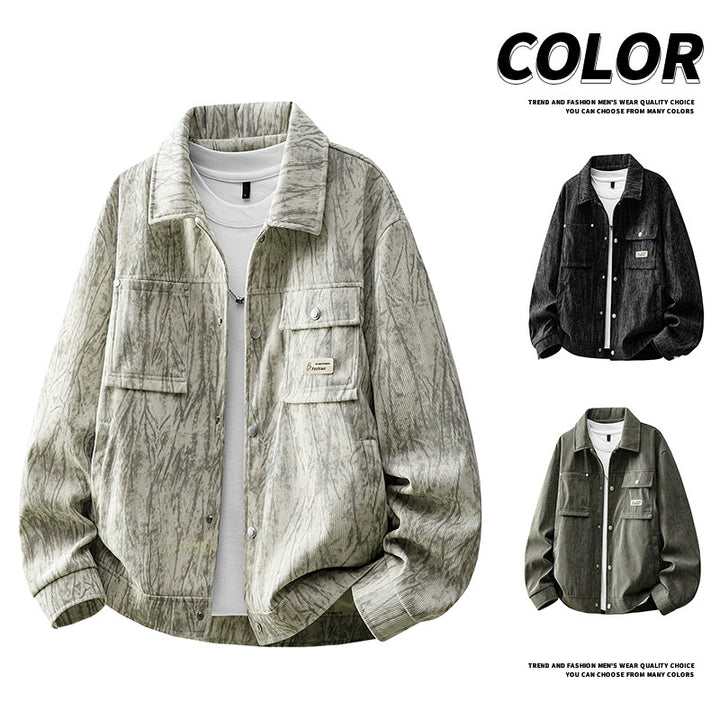 Herren Modische Cargo-Jacke mit praktischen Taschen Echo Archiv