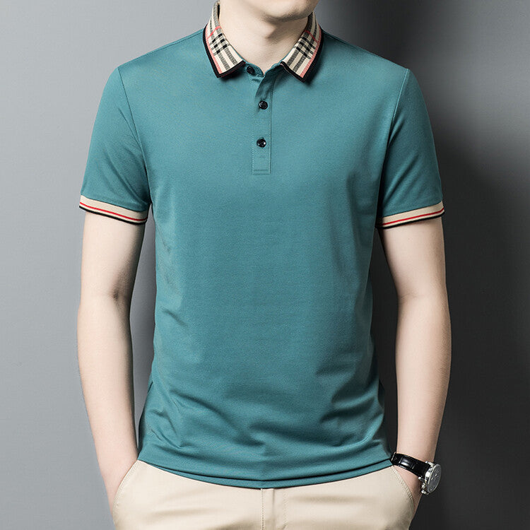Herren Polo-Shirt mit elegantem Karokragen Echoarchiv
