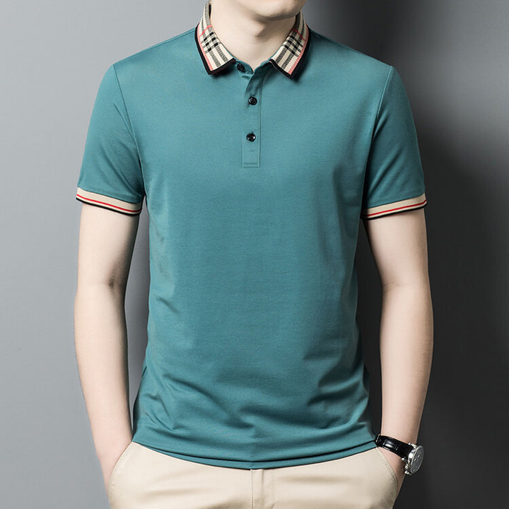 Herren Polo-Shirt mit elegantem Karokragen Echoarchiv