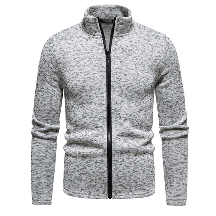 Herren Fleecejacke mit Stehkragen und durchgehendem Reißverschluss Echoarchiv