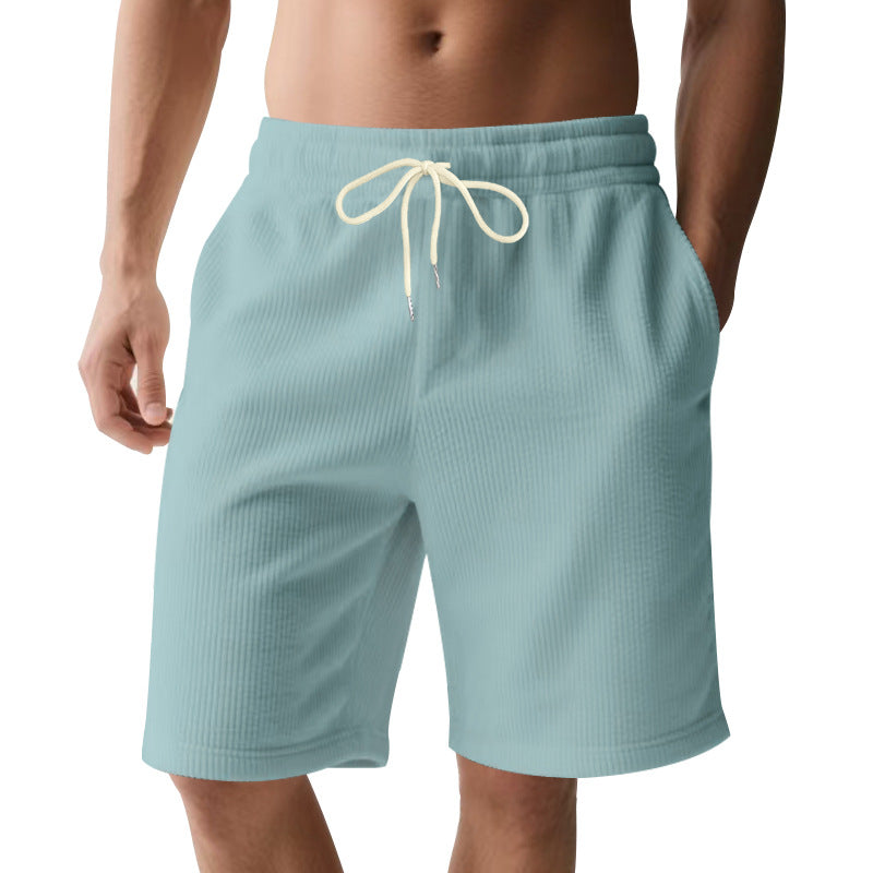 Herren nan knielange Bermudashorts mit elastischem Bund Kordelzug und Seitentaschen Echo Archiv