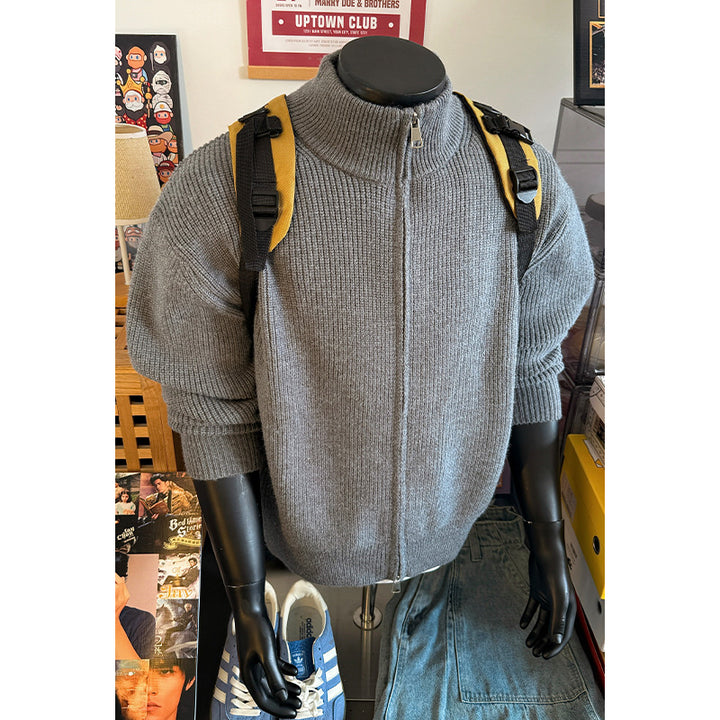 Herren Gemütlicher Stehkragen Pullover Echo Archiv