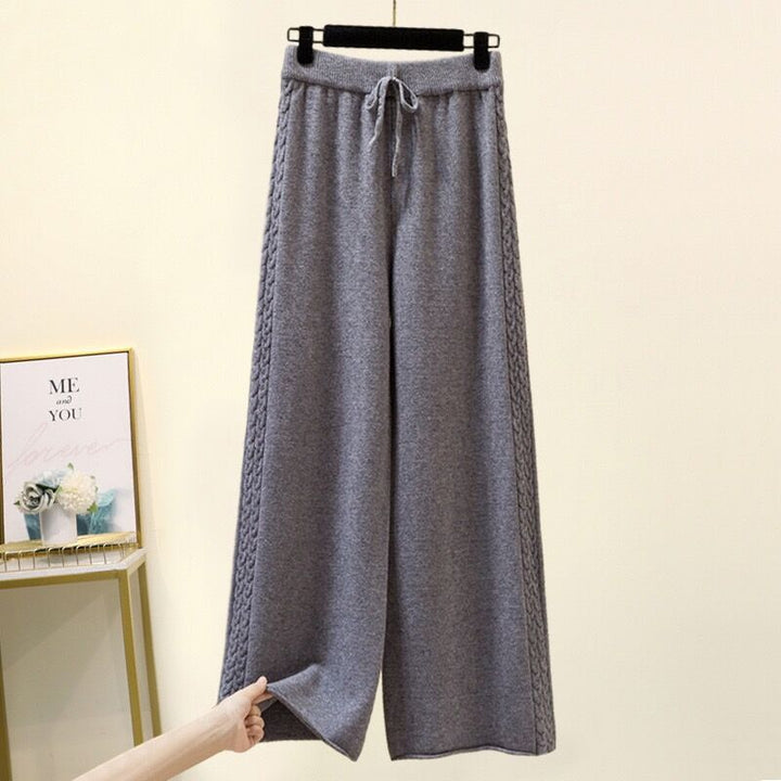 Damen Hochwertige weite Strickhose Echo Archiv