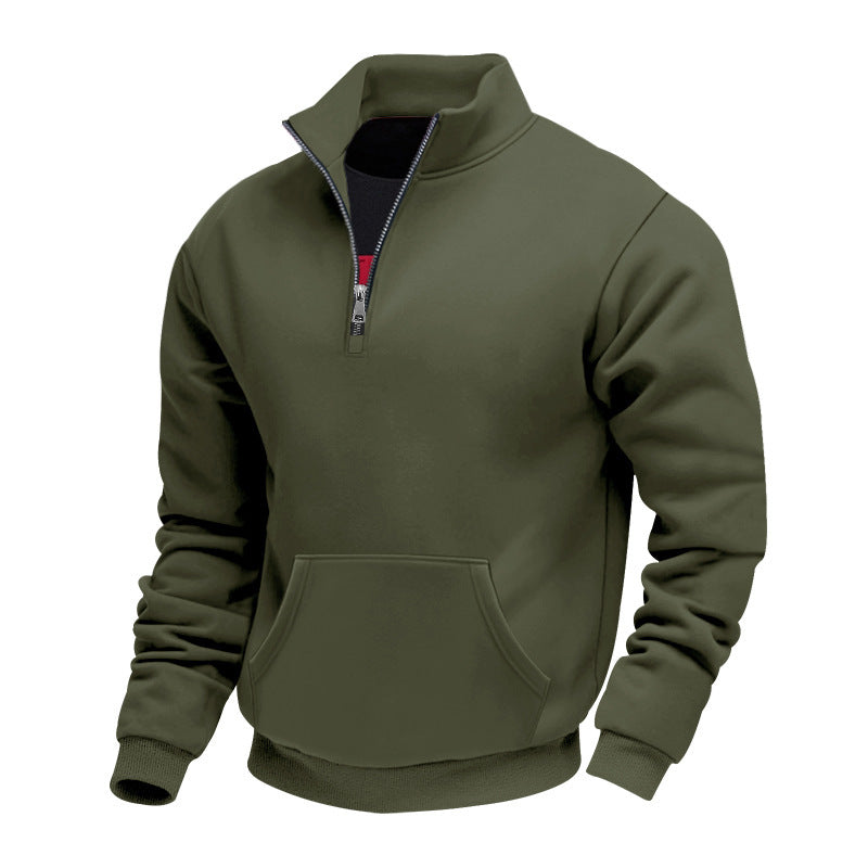 Herren Fleece pullover mit halbem Reißverschluss Echoarchiv