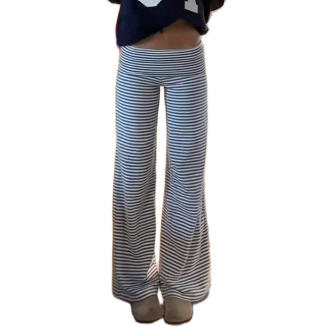 Damen weite Freizeit-Hose mit elastischem Bund und Pünktchenmuster Echo Archiv