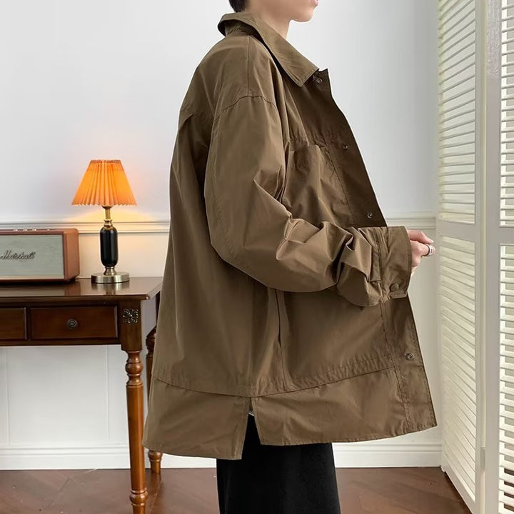 Herren lässige Utility-Jacke mit praktischen Taschen und modernem Schnitt Echoarchiv