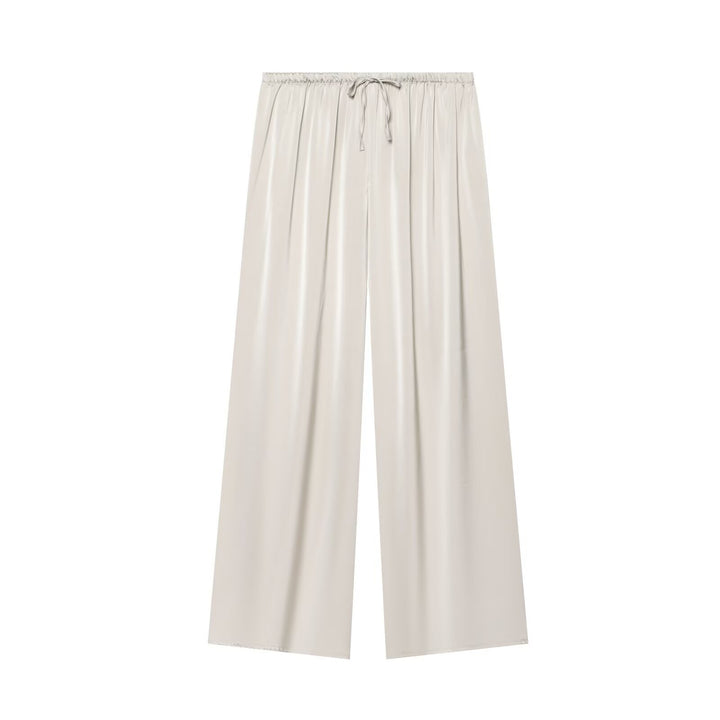 Damen nan luftig-weite Palazzo-Hose mit elastischem Bund und Kordelzug Echo Archiv