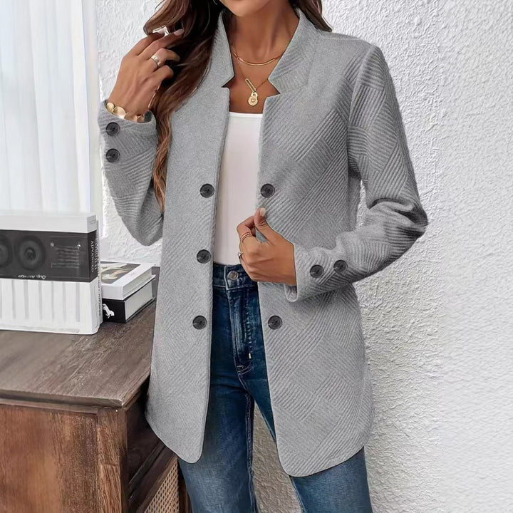 Damen Taillierter Longblazer mit strukturierter Stepp-Optik Echo Archiv
