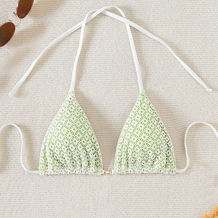 Damen Bikinihose mit seitlichen Bindebändern und floralem Muster Echo Archiv