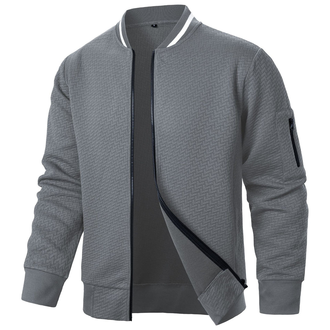 Herren modische Bomberjacke mit strukturiertem Design und funktionalen Taschen Echoarchiv