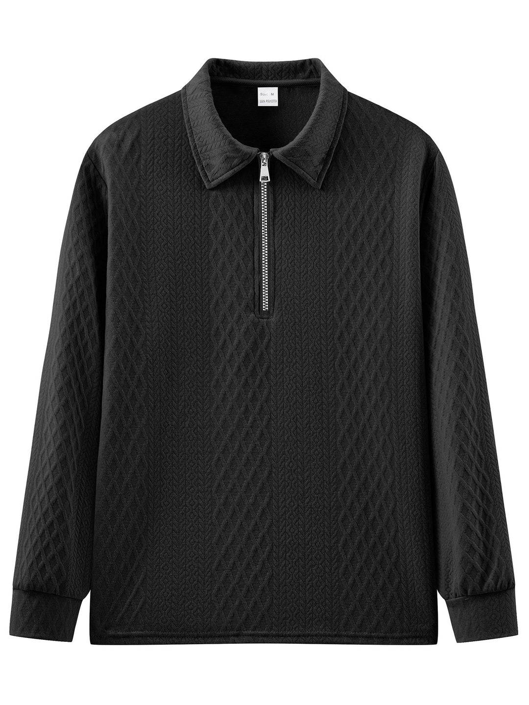 Herren Sweatshirt mit modischem Stehkragen und strukturiertem Design Echoarchiv