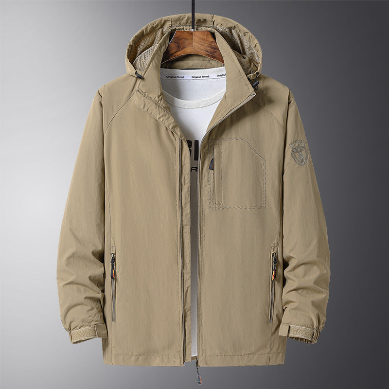 Herren Urbaner Allwetter-Reiseanorak mit Mesh-Futter und verdecktem Reißverschluss Echo Archiv