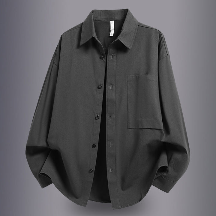 Herren Lässiges Overshirt mit praktischem Schnitt und Brusttasche Echoarchiv