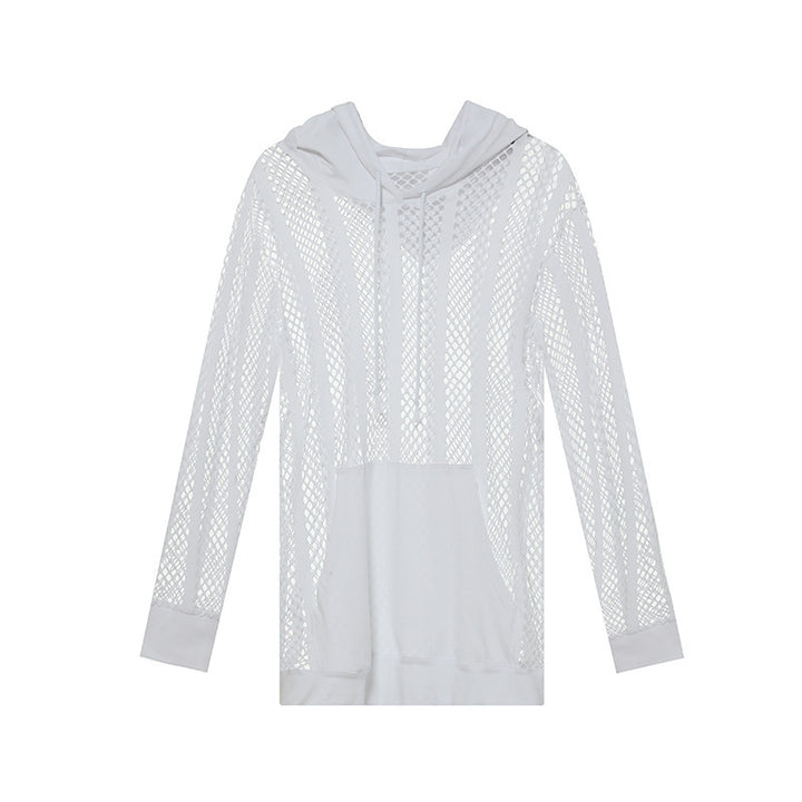 Herren atmungsaktiver Mesh-Hoodie mit Kapuze Echoarchiv