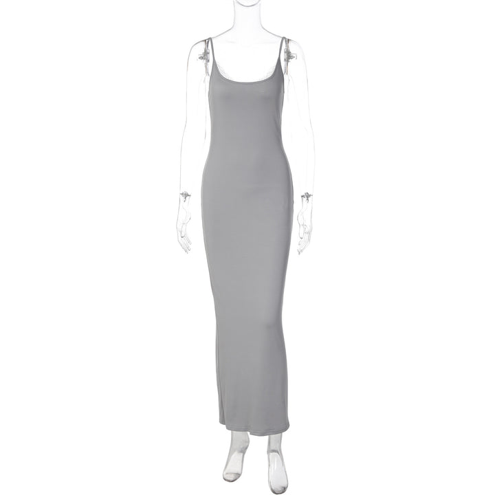 Damen Elegantes Maxikleid mit verstellbaren Trägern Echo Archiv