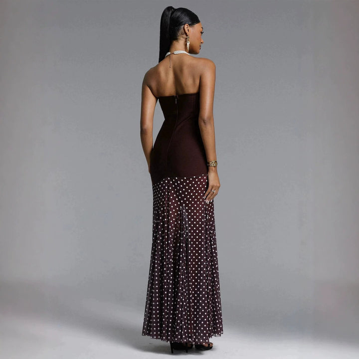 Damen Elegantes Stretch-Top mit transparentem Rüschenrock Echo Archiv
