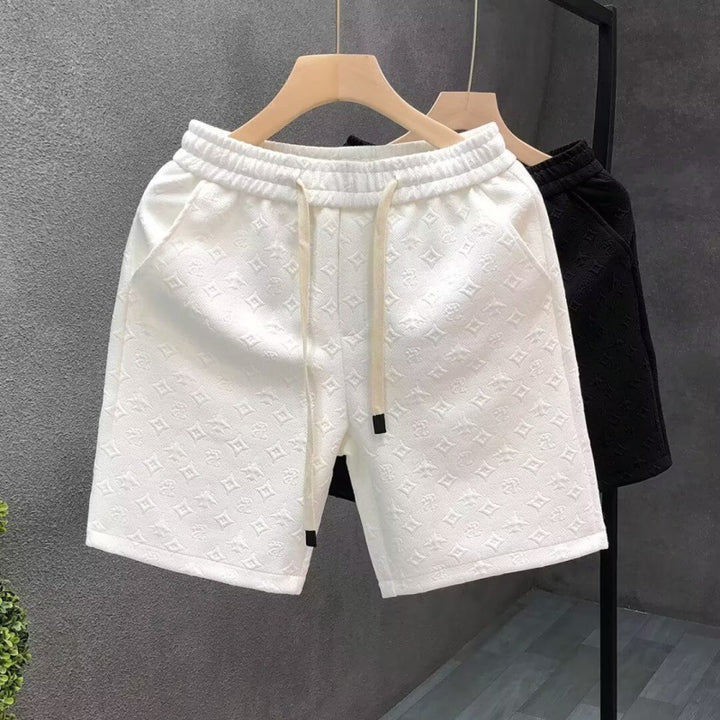 Damen Bequeme Sportshorts mit elegantem Muster Echoarchiv