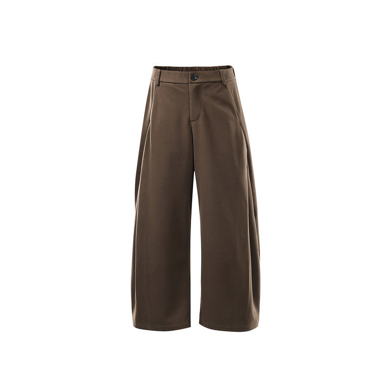 Damen Weite Culotte-Hose aus formstabilem Ponte mit hoher Taille und verdecktem Komfortbund Echoarchiv
