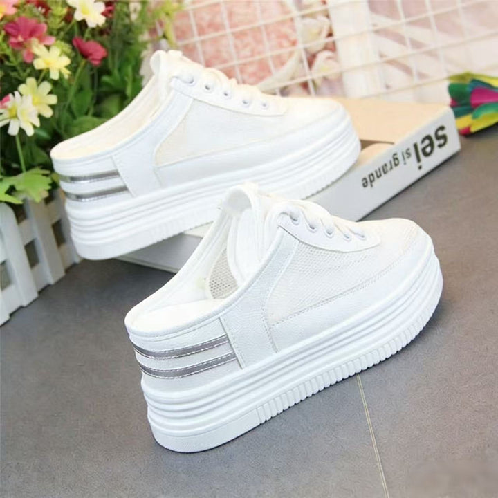 Damen Sneakers mit hoher Plateausohle und eleganter Riemchenverarbeitung Echo Archiv