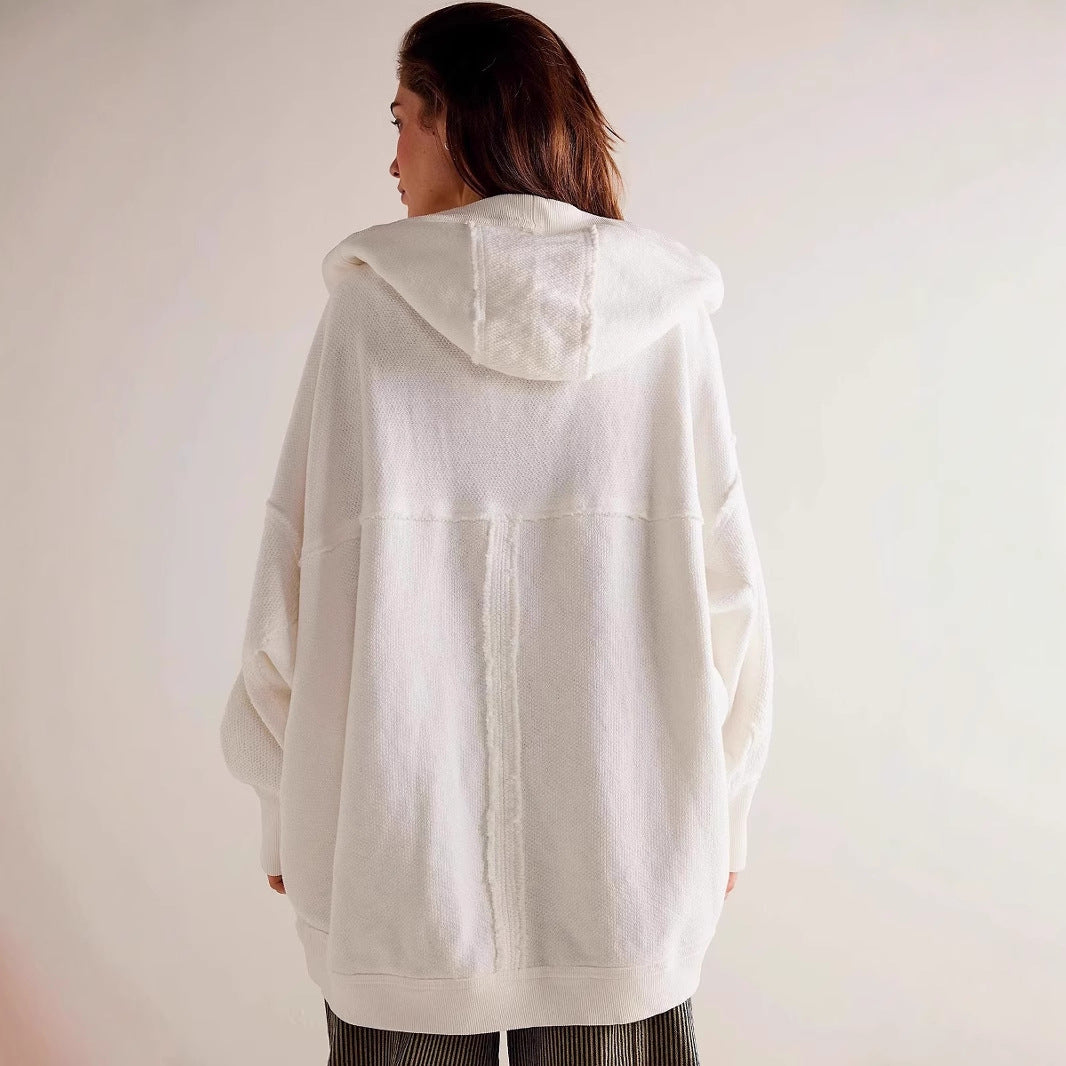 Damen Lässige Oversize Sweatjacke – Célinea