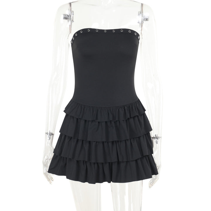Damen Rüschensommerkleid mit schulterfreiem Design Echo Archiv